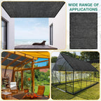 80% shade cloth 10 x 20 ft black on a desk or shelf