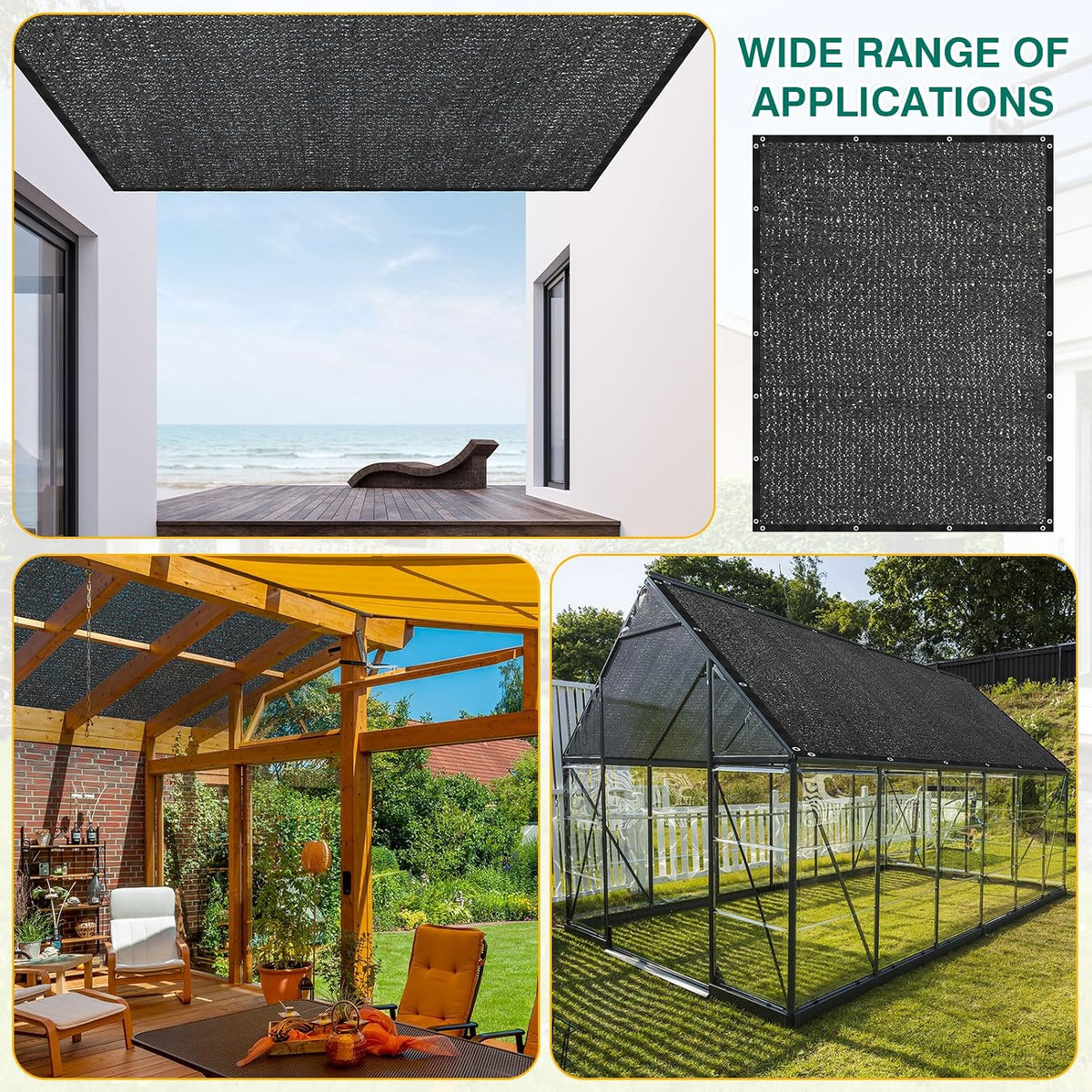80% shade cloth 10 x 20 ft black on a desk or shelf
