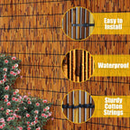 natural reed fence,4ft x 16.4ft bamboo fencing privacy, close-up detail