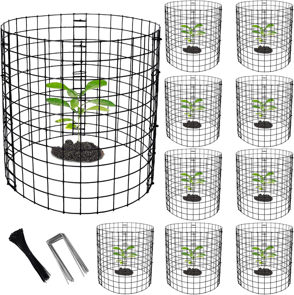 10 packs wire plant protector from animals, metal, main product view
