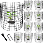 10 packs wire plant protector from animals, metal, main product view