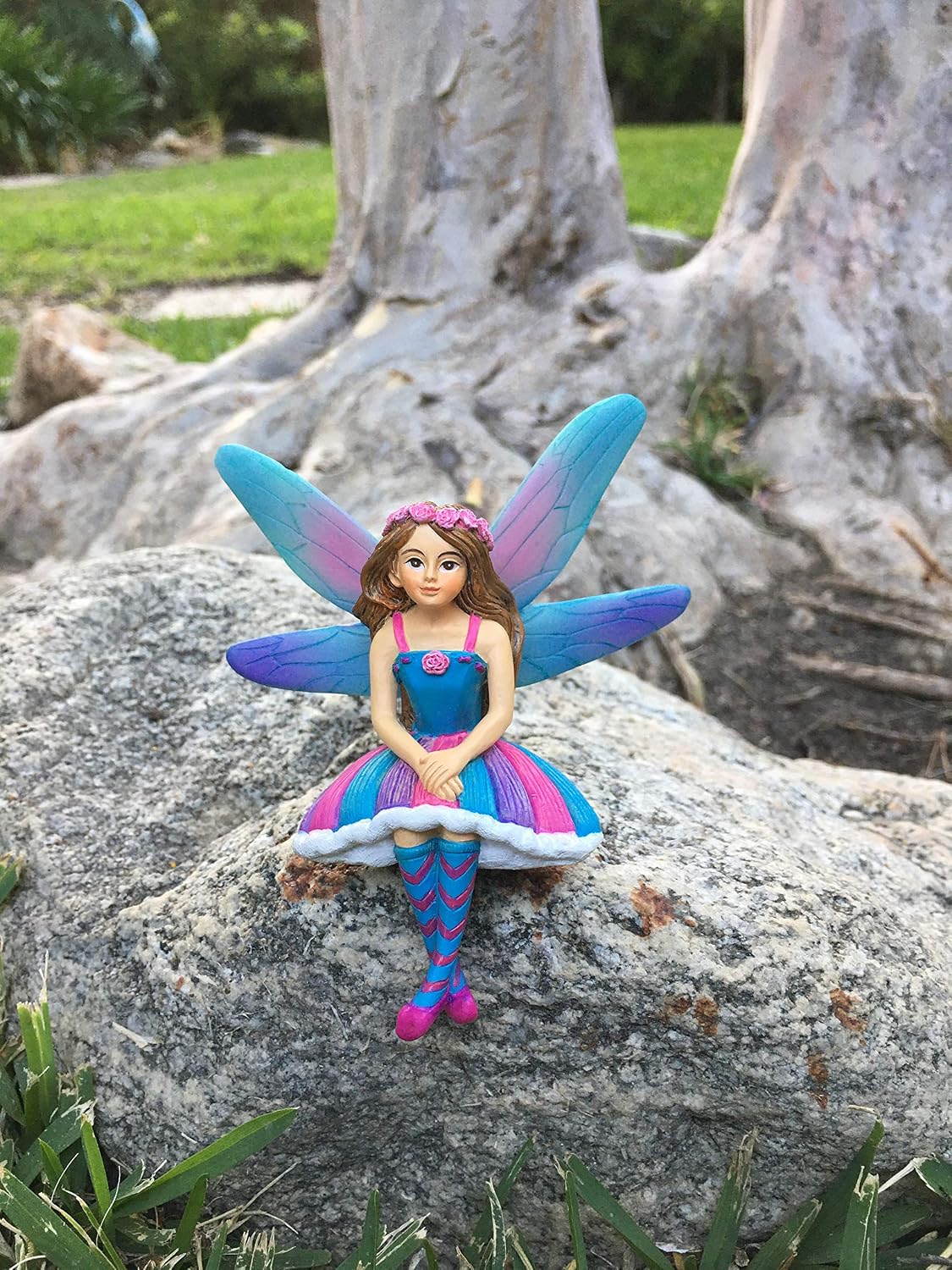 GlitZGlam Emilie The Miniature Fairy of Azar for Your Fairy Garden/Miniature Garden