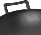 onlyfire Cast Iron Wok for Weber Gourmet BBQ System | Universal Nonstick Stir-Fry Pan, For Multiple Cooktops Including Induction, Gas Stove, Range Oven, Campfire