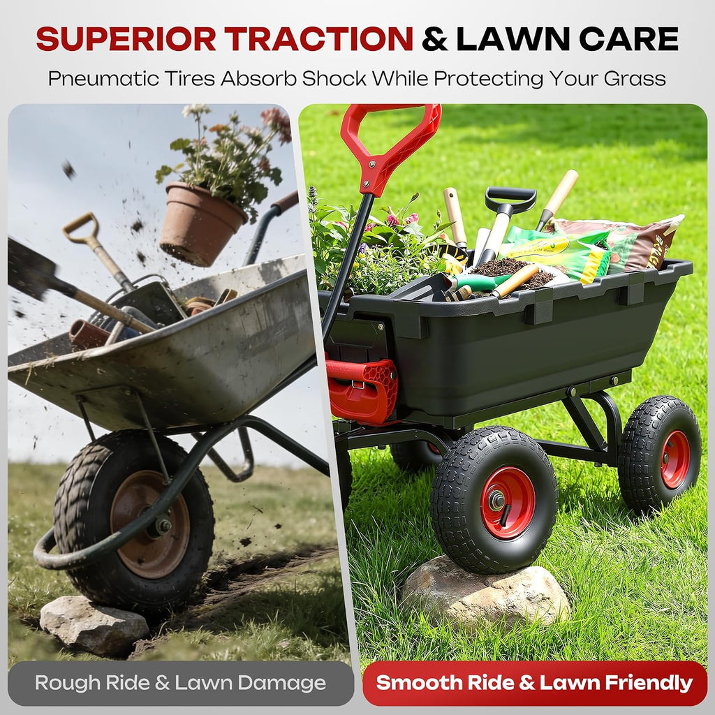 autodaya garden dump cart wagon 1000 lbs, heavy on a desk or shelf