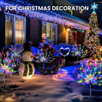 Garden Decor Solar Lights Outdoor,120LED Waterproof Colorful Solar Fairy Garden Lights for Outdoor Decoration,Yard, Patio, Porch,Flower Pot,Pathway,Christmas (6Pack)