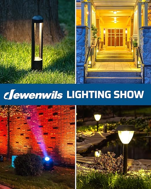 DEWENWILS 300W Low Voltage Landscape Transformer with 2 Zones, 120V AC to 15V DC, Low Voltage Transformer with Remote, Photocell Sensor & Timer, Outdoor Landscape Lighting for Spot Light Steplight