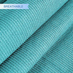 E&K Sunrise 9' x 9' x 9' Sun Shade Sail Triangle Canopy Shade Cover UV Block for Patio Backyard Garden Outdoor (Turquoise)