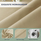 Outdoor Curtains for Patio Waterproof - 6 Panels Privacy Weatherproof Outside Curtains with Grommets for Pergola, Gazebo, Porch, Cabana, Balcony, 54 x 108 Inch, Cream