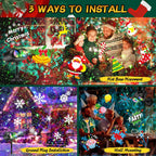 Christmas Projector Lights Outdoor with Ocean Wave & Firefly Light, 20 Slides/160 Patterns Holiday Projection Lights Indoor with Remote & Timer, Waterproof Light Projector Christmas Decorations