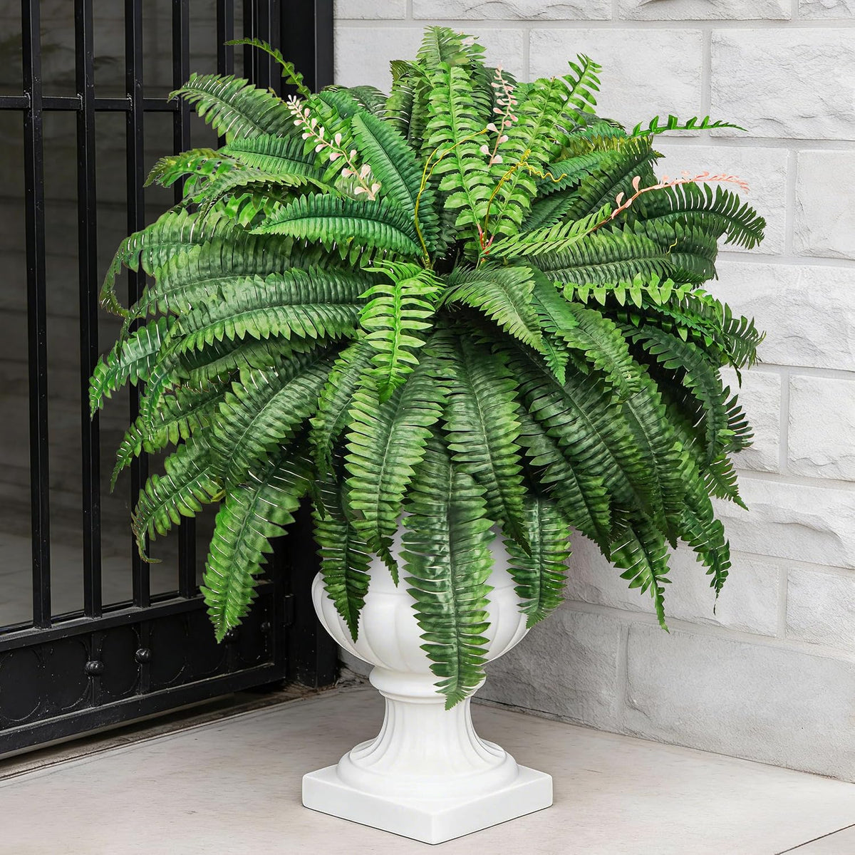 der rose 49 inch 96 leaves fake ferns, main product view