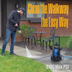 westinghouse epx3050 electric pressure washer, 2100 max psi showing dimensions