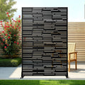 metal privacy screen outdoor freestanding fence panel, 72", main product view
