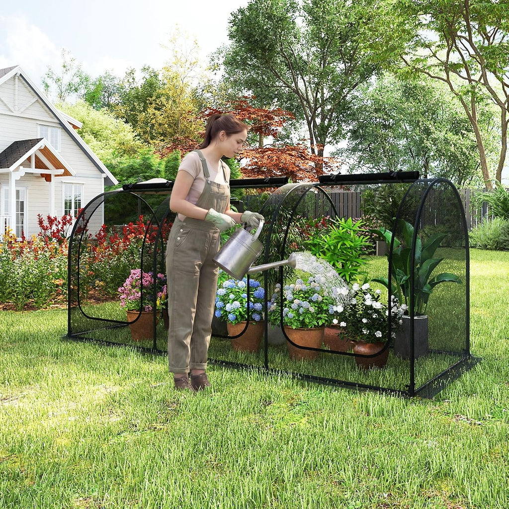 happygrill 108” x 48” x 47” portable crop, view 9