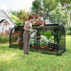 happygrill 108” x 48” x 47” portable crop, view 9