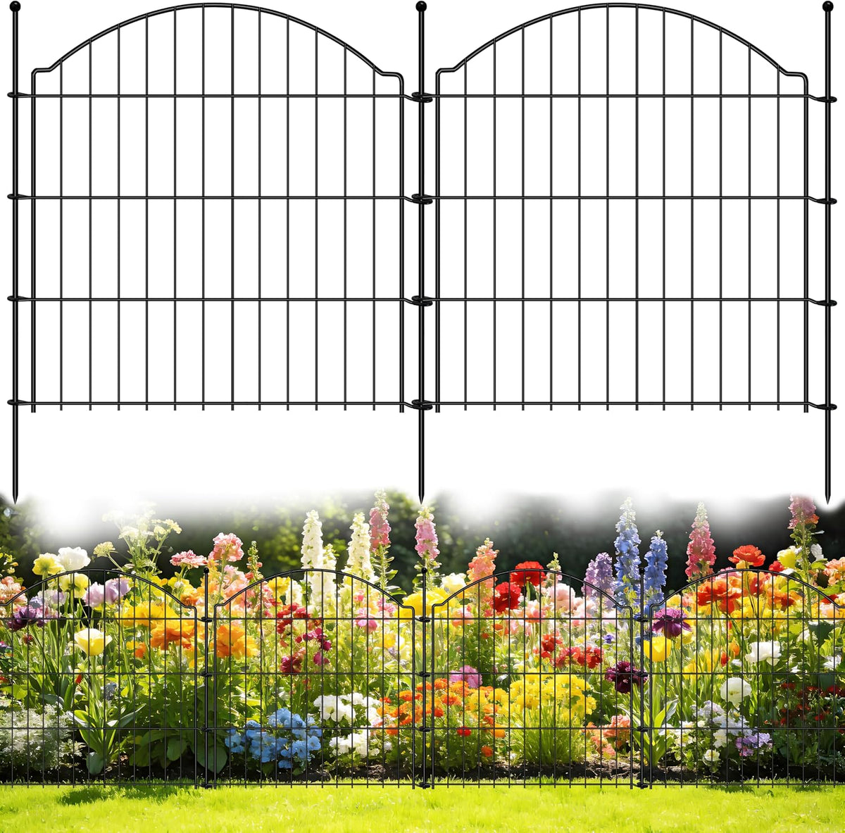 decorative garden fences 24in x 10ft, 5 pack, main product view