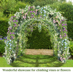 multi-size large garden support arch frame climbing plant, close-up detail