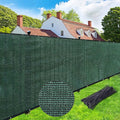 UPGRADE Fence Privacy Screen 8' x 25' Fence Commercial Shade Cover with Brass Grommets Heavy Duty Perfect for Outdoor Back Yard-Dark Green, Customizable