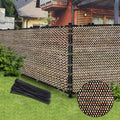 brown 6ft x 50ft outdoor privacy screen fence, main product view
