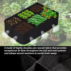 cjgq fabric raised garden bed 4x2x1ft garden grow, close-up detail