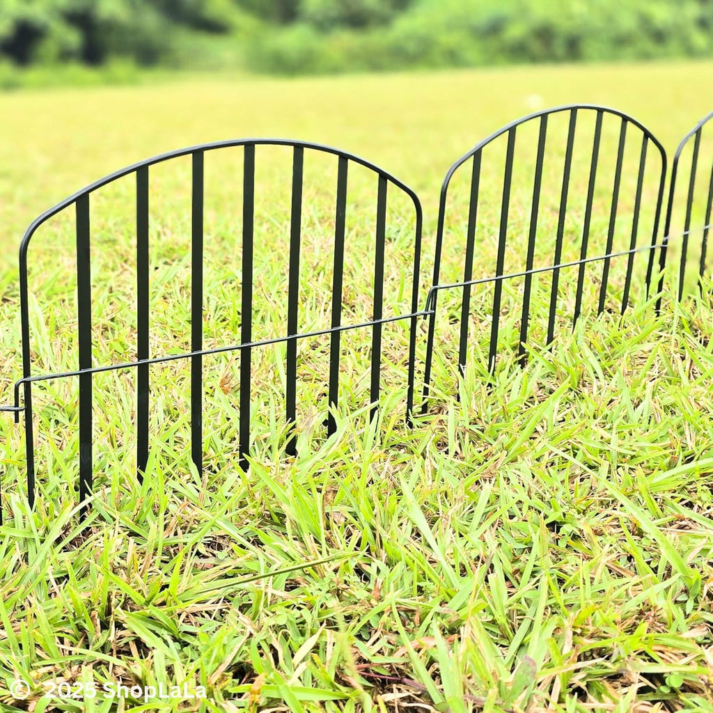 shoplala decorative fence (20 panels) 13in(l) x 16.5in(h), front angle view