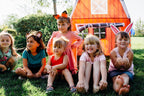 pacific play tents 60810 barnyard playhouse tent, 48", front angle view