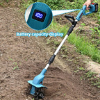 21v cordless tiller cultivator with 4.0 ah battery, package contents