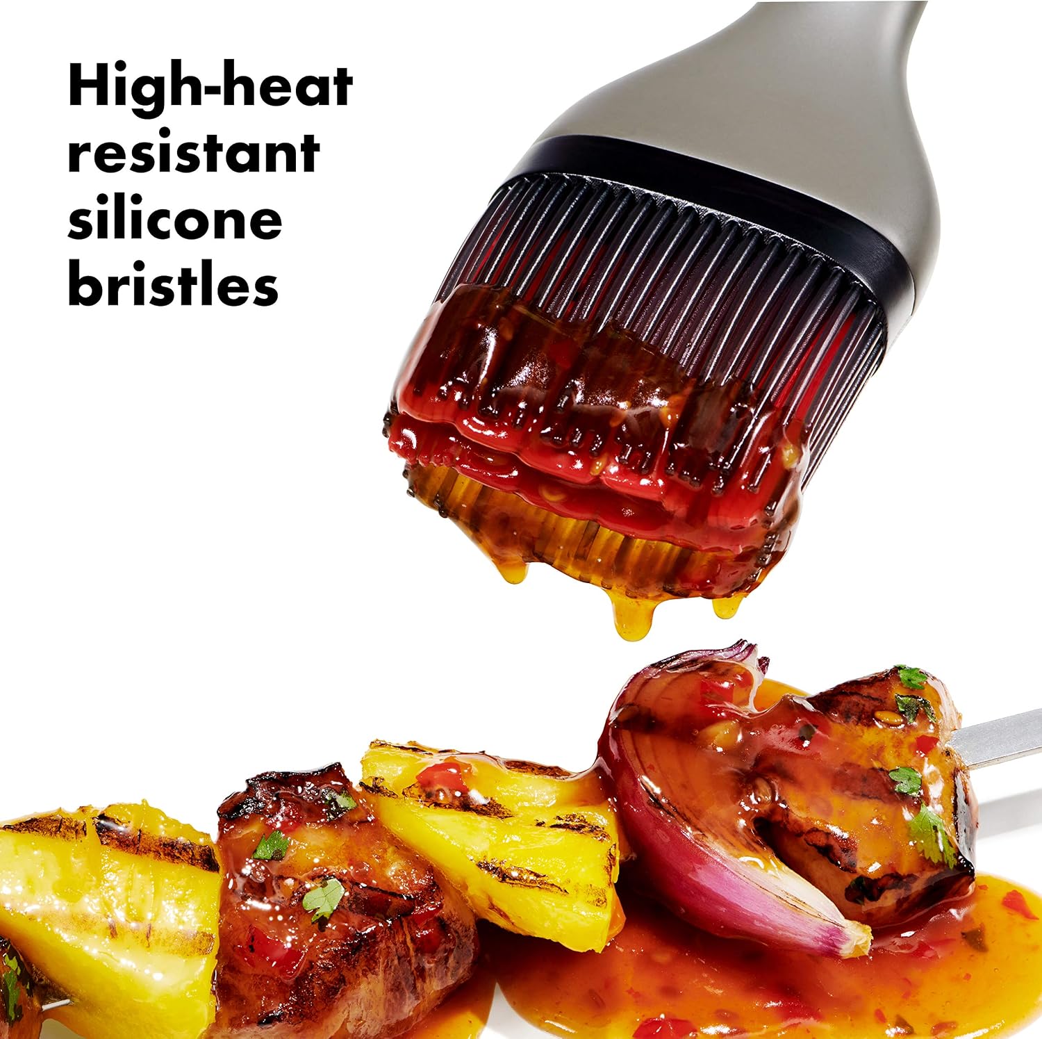 OXO Good Grips Grilling Tools, Tongs and Basting Brush, Black