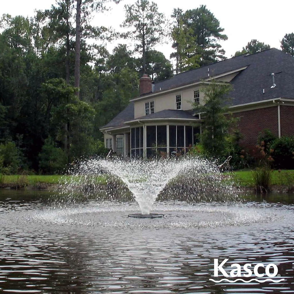 Kasco VFX Series Aerating Pond Fountain - 1/2 Horse Power 120V Single Phase with 200 ft Electric Power Cord | Pond Aerator Pump for Ponds & Lakes | Efficient Pond Aeration Systems