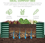 Best Choice Products 6x3x2ft Outdoor Metal Raised Garden Bed, Deep Root Box Planter for Vegetables, Flowers, Herbs, 269 Gallon Capacity, 100% Non Toxic Materials - Dark Green