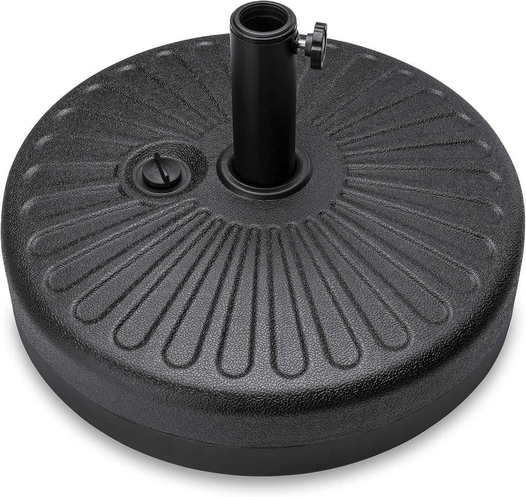 best choice products fillable umbrella base stand round, main product view