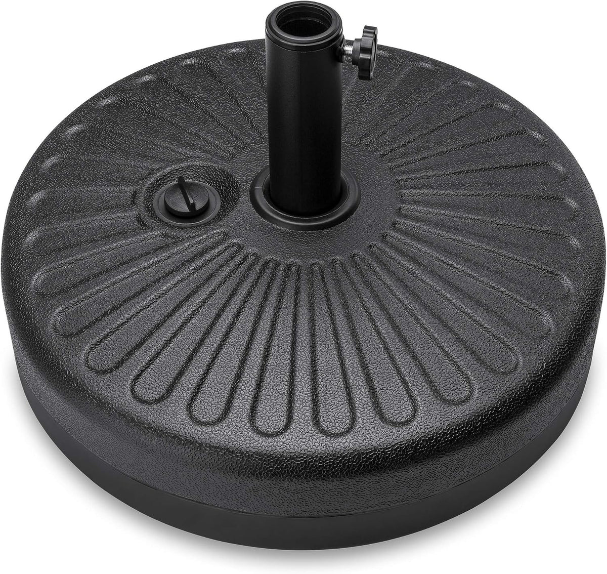 best choice products fillable umbrella base stand round, main product view