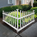 zippity ashley corner picket fence, white vinyl diy, main product view