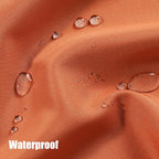 BONZER Outdoor Curtains for Patio Water Resistant Heavy Privacy Light Filtering Grommet Outside Curtains for Porch, Pergola, Gazebo, 1 Panel, 54W x 84L inch, Mecca Orange