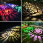 Bright Solar Pathway Lights 6 Pack,Color Changing+Warm White LED Solar Lights Outdoor,IP67 Waterproof Solar Path Lights,Solar Powered Garden Lights for Walkway Yard Backyard Lawn Landscape Decor