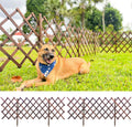shoplala wooden trellis garden fence (2 pack, 12ft, main product view