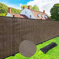 UPGRADE Fence Privacy Screen 8' x 25' Fence Commercial Shade Cover with Brass Grommets Heavy Duty Perfect for Outdoor Back Yard-Mocha, Customizable