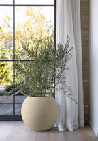 Veradek Strata Series Sphere Round Planter for Patio & Backyard | Durable Plastic-Stone Material | Modern Décor for Tall Trees and Plants