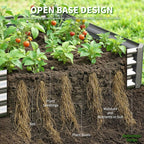 Galvanized Raised Garden Bed,Outdoor Planter Box Metal Patio Kit Planting Bed for Vegetables Flowers Herb (Galvanized, 4x2x1ft-2p)