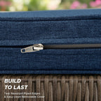 outdoor bench cushion, 48 x 16 inch, navy, package contents
