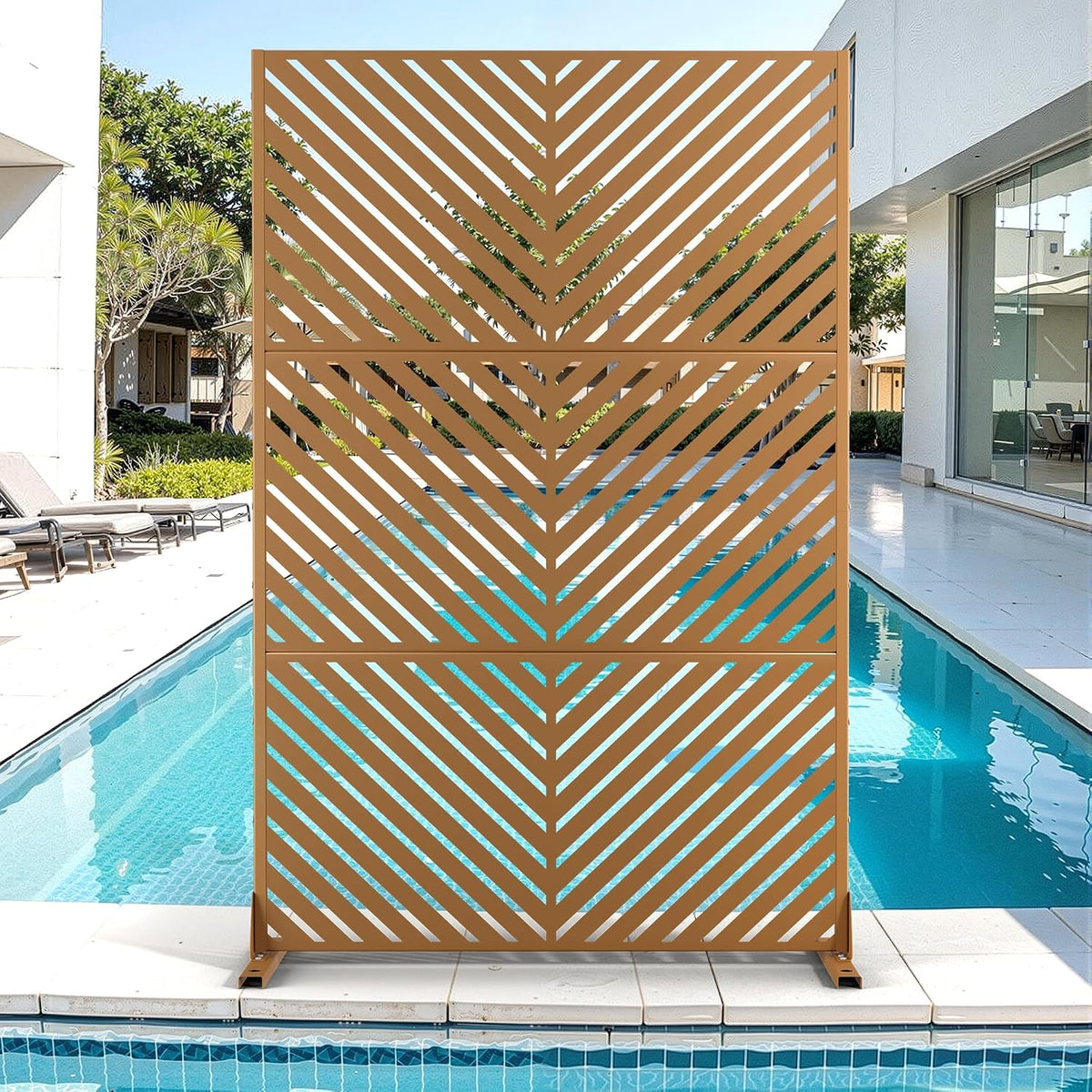 metal privacy screen for outdoor & indoor use, main product view