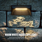 venus manufacturing 12v led step lights low voltage, front angle view