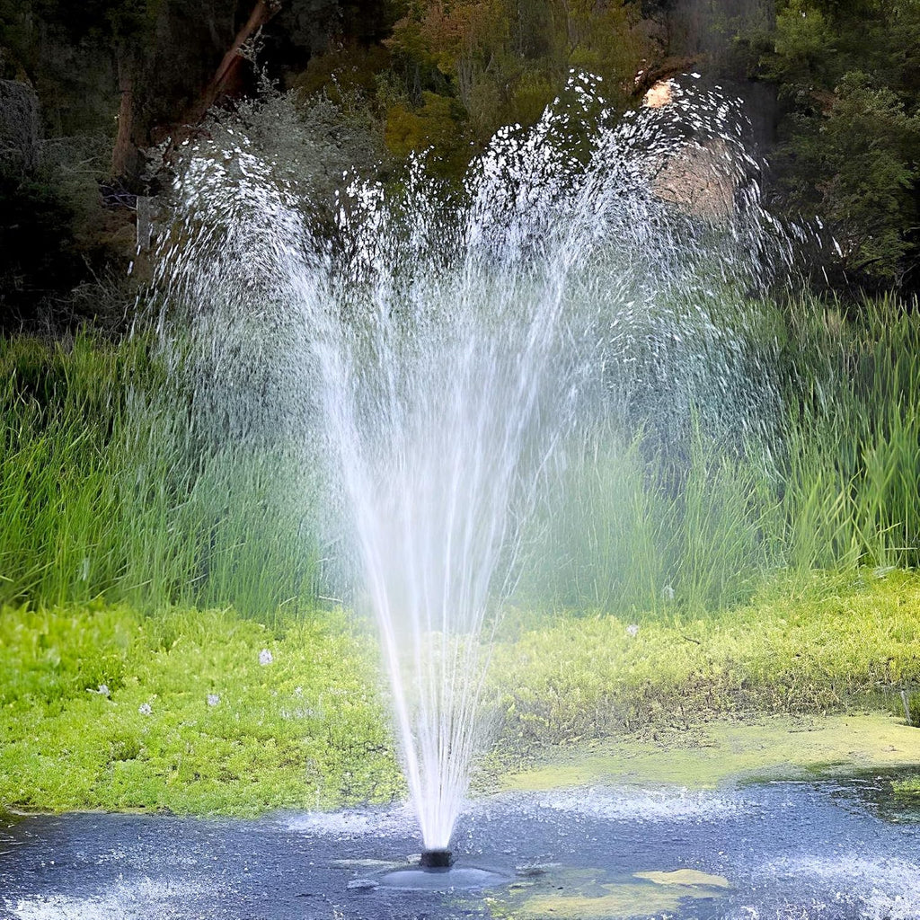 FT 14000 Floating Pond Fountain and Aerator Complete Kit with 14,000 GPH Pump, 100 Foot Power Cord, 3 Spray Styles | 100% US-Based Customer Service and Warranty