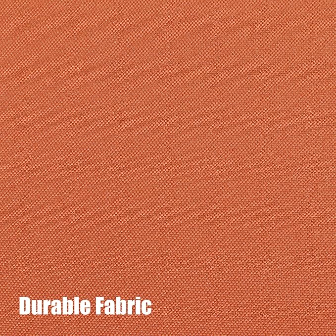 BONZER Waterproof Outdoor Curtains for Patio Porch Pergola Cabana Light Filtering Privacy Grommet Indoor Curtain Panels for Bedroom Living Room, 1 Panel, 54W x 108L inch, Mecca Orange