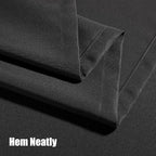 BONZER Outdoor Curtains for Patio Water Resistant Heavy Privacy Light Filtering Grommet Outside Curtains for Porch, Pergola, Gazebo, 1 Panel, 54W x 108L inch, Charcoal