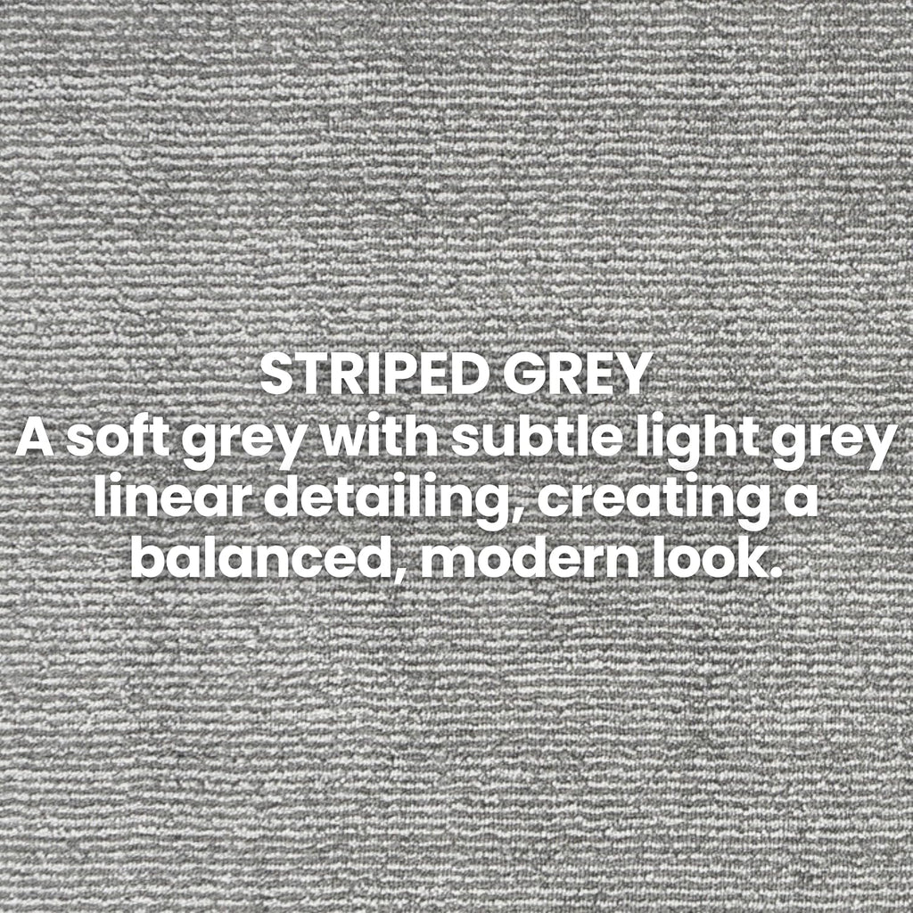 20 ft Extra Long Grey Hallway Runner Rug – Non-Slip, Washable, Dog-Friendly Carpet with Durable Rubber Backing – Modern Subtle Striped – Custom Size