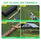Land guard 48 inch×100 ft Black Vinyl Coated Hardware Cloth, 19 Gauge 1/2 inch Black PVC Hardware Cloth, Welded Wire Fence Supports Poultry Netting Cage Fence…………