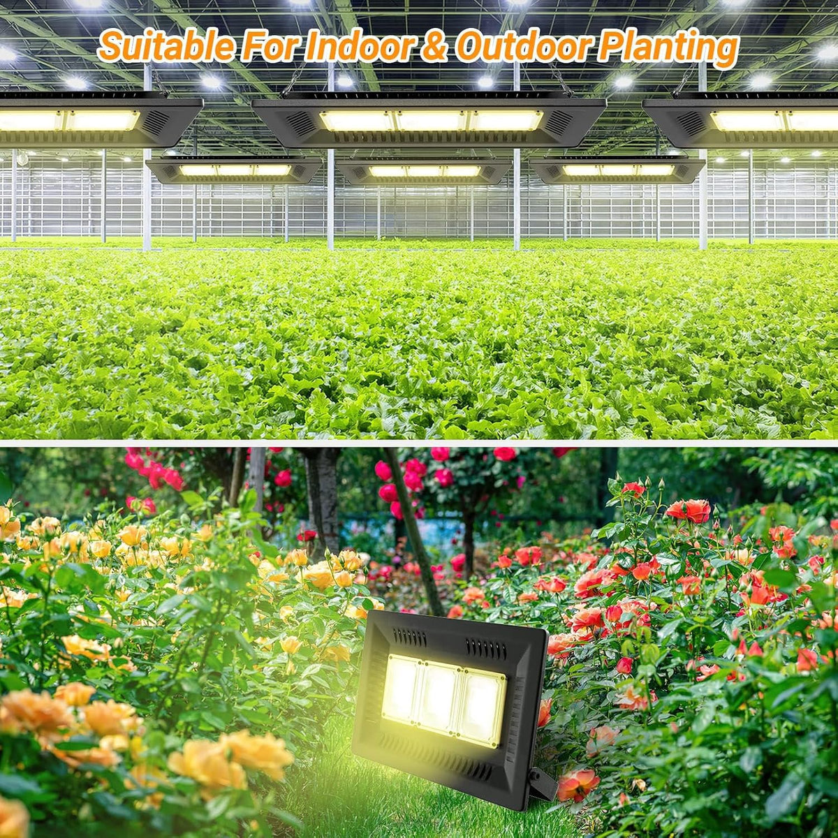450w outdoor grow lights waterproof, grow light with on a desk or shelf