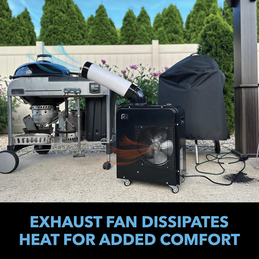 perfect aire spot cooler portable ac air conditioner, side view