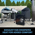 perfect aire spot cooler portable ac air conditioner, side view