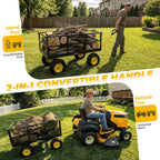 sekey 12 cu ft steel garden cart, 1600, package contents